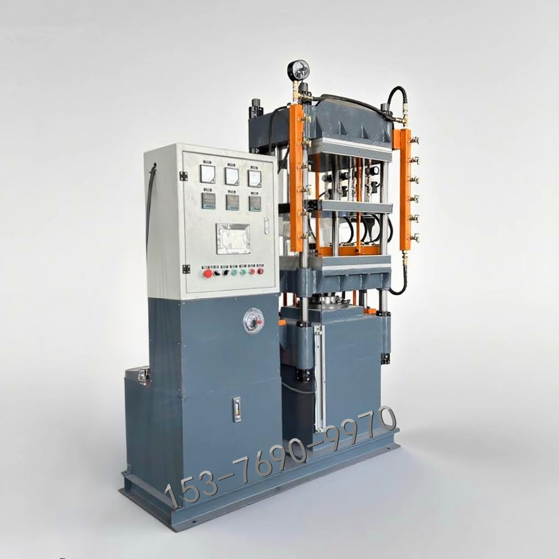 采购50吨液压双层工作台硫化机 需配备双辅助油缸提升生产效率