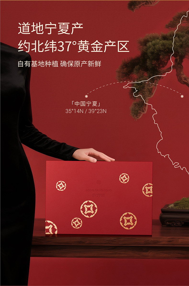 Dried Goji Berries Gift Box 360g 36 Bags Ningxia Zhongning Premium Goji Berry Gift Set specifications