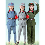 六一儿童节红军八路军新四军服饰长征抗战服装话剧表演舞台剧衣服