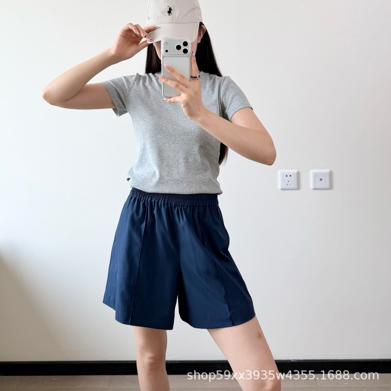 Lulu-Style Breezily Mid-Waist Quick-Dry Moisture-Wicking Shorts for Fitness, Yoga, Versatile Casual Sports Pants for Women Lulu-Style Breezily Mid-Waist Quick-Dry Moisture-Wicking Shorts for Fitness, Yoga, Versatile Casual Sports Pants for Women