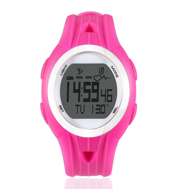 Universal speedometer, chest strap for cycling, watch, tracks heartbeat