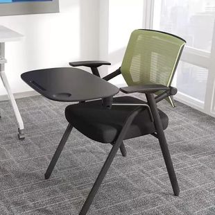 Training Chair with Table Board Writing Board Conference Chair Foldable Chair Office Stool Folding Training Table and Chair Integrated