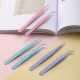 Stainless Steel Curved Straight Tweezers Set Colorful Macaron Small Fresh Thickened Manicure Eyelash Curler Tool Wholesale