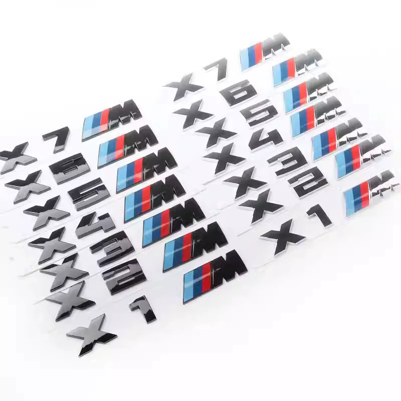 Подходит для BMW X1X4X5X6 модифицированного логотипа M X1M X2M X5M X6M X4M задняя этикетка с логотипом