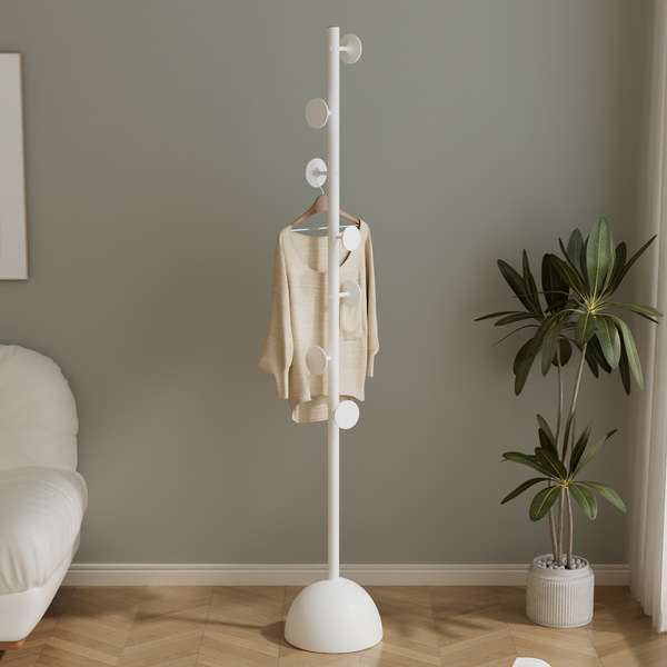 Porch metal floor-standing clothes rack modern style living room…