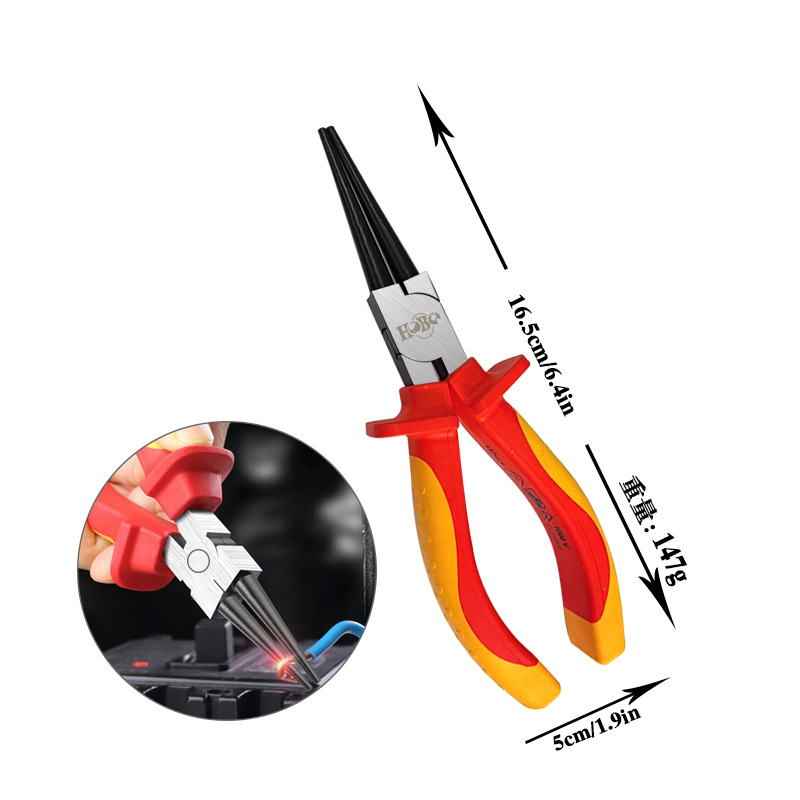 Alicates para electricistas multifuncionales transfronterizos, serie de aislamiento, alicates para pelacables, alicates de punta fina, alicates para cables especiales para electricistas