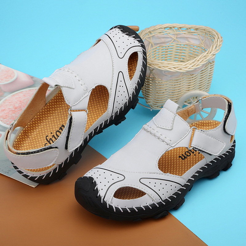 Stylish Childrens Sandals Closed Toe Breathable Non Slip Shoes_voghion.com