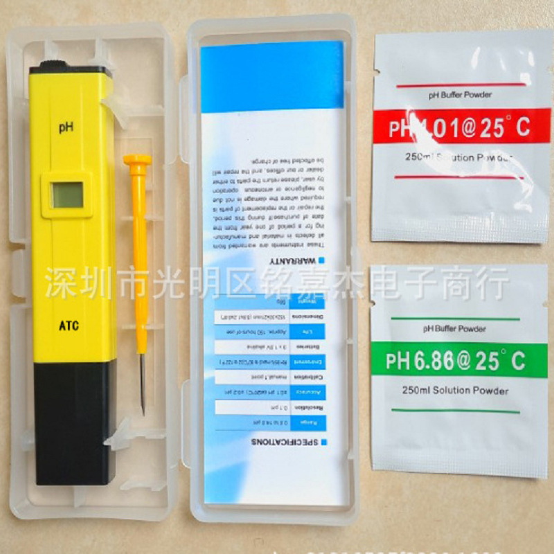 ph计酸度计 酸碱度测试仪 便携式ph值测试笔 ph009 ATC温补