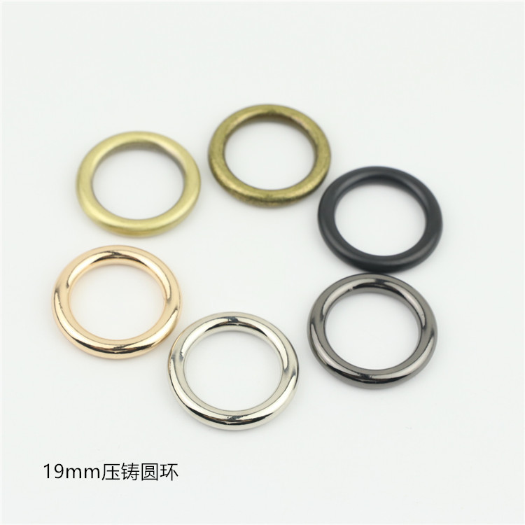 Luggage Hardware Accessories, Die-Cast Round Rings, Seamless Rings, Connecting Buckles, Seamless Circular Rings, Inner Diameter 1.9cm