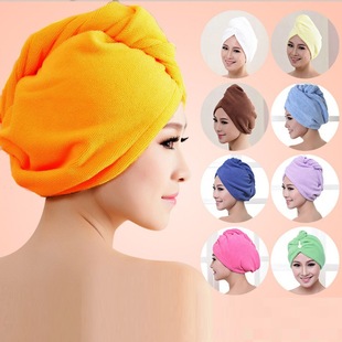 Factory direct sales Shulando thickened microfiber dry hair cap super absorbent bath cap Women's dry hair towel