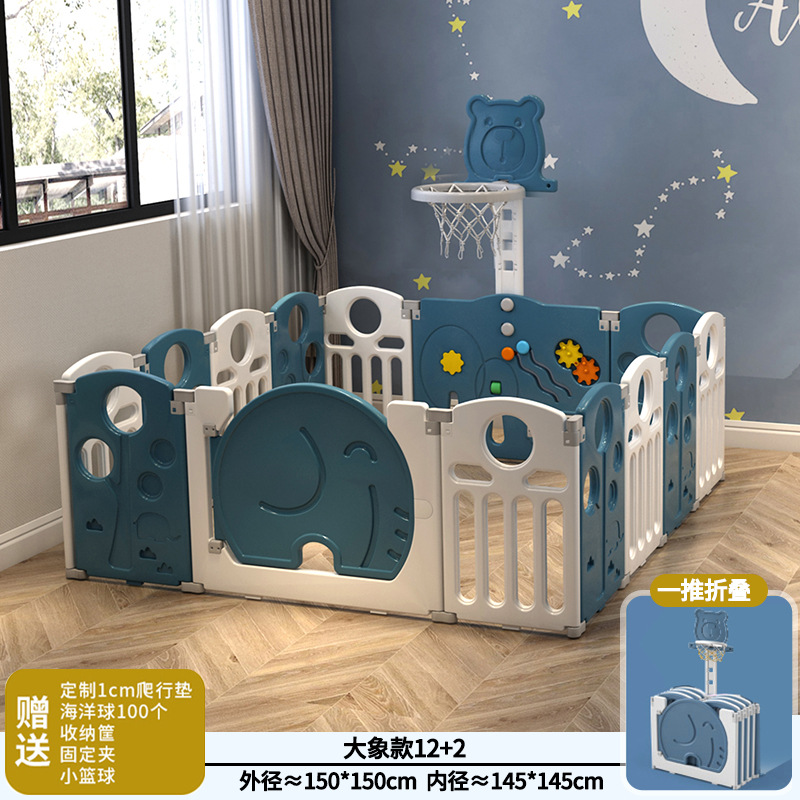 Seleccione estrictamente la protección infantil para niños en el suelo cerca de juego para niños pequeños plegables en el interior de la casa bebé arrastrando la barraca