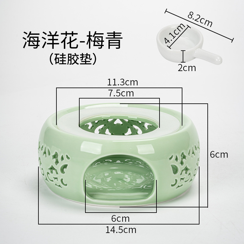 Directo de fábrica de té de la vela calentador de cerámica de la preservación del calor del hogar calefacción calentador de té restaurante Hotel calentador de té