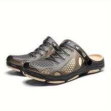 D 92067 Translucent men's jelly clogs ��͸����ʿ����������Ь