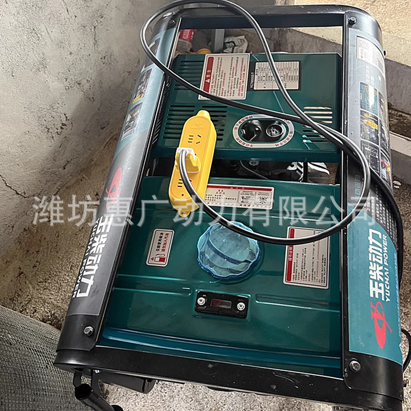 玉柴YC15000E-3汽油发电机组 12KW双缸风冷发电机 三相380V