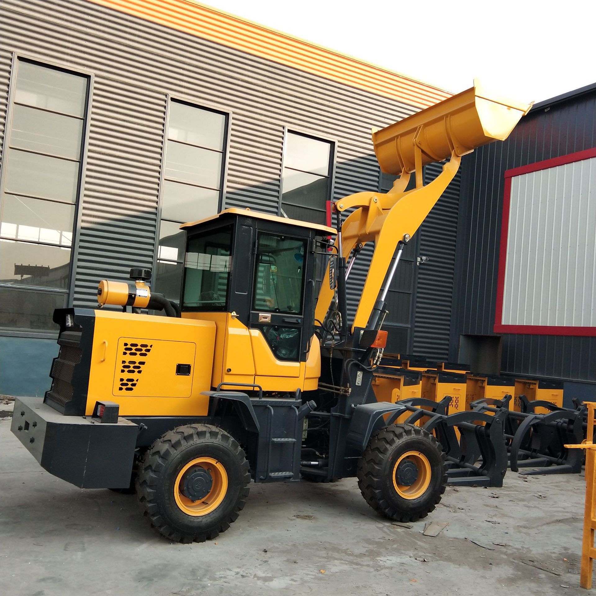 家小型装载机通用多功能机械厂工程快速现货省时装卸铲车销售欧能