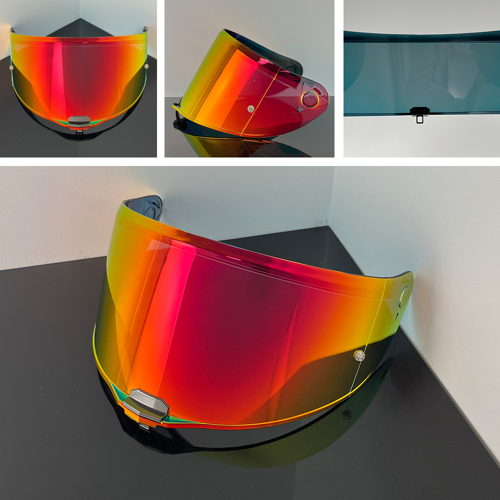 Ff811 Helmet Lens Adapted to Vector Ii, Citation Ii Full-Face Helmet Sunscreen Mirror Electroplating Multi-Color