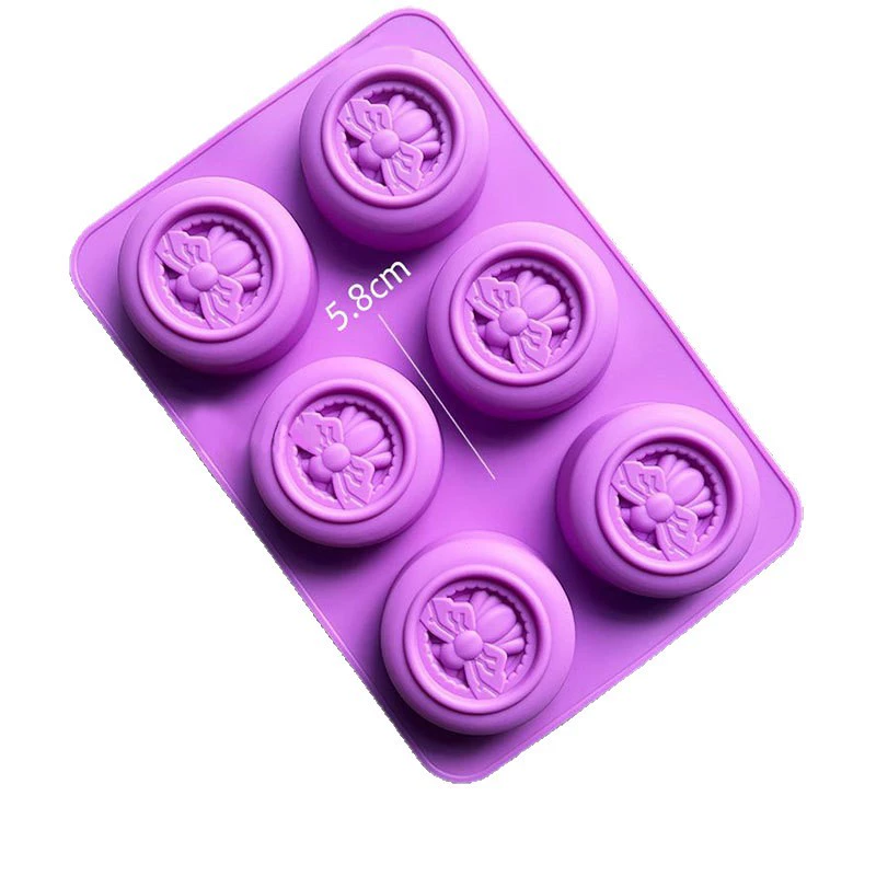 Soap mold, silicone mold contains rose, DIY