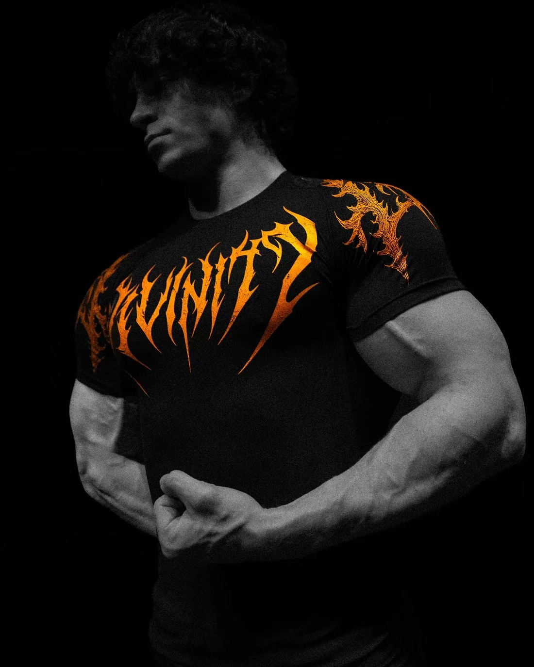Breathedivinity Trendy Dark Style Men's T-shirt Sports, Fitness, Cycling, And Basketball, Exclusively For Cross-border 008_viptrois.com
