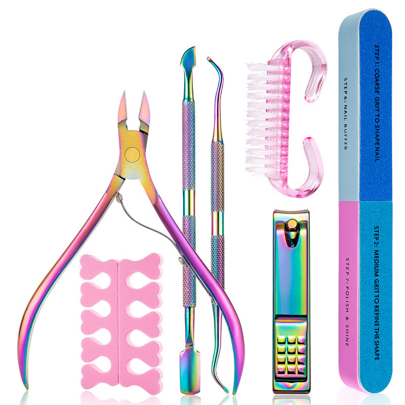 Nail tools suit full set of beginner household nail brush polishing sand bar jewelry basic manicure suit