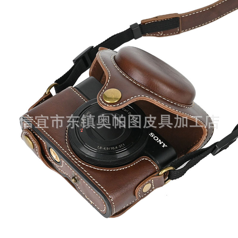 (2개) RX100 탄소 섬유 정사이즈 풀 커버 카메라 케이스