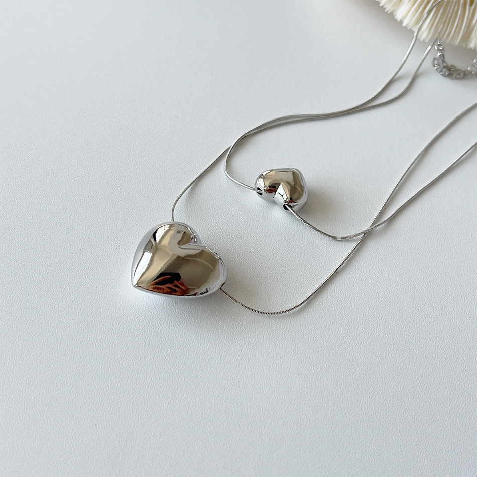 Simple Style Heart Shape Copper Necklace