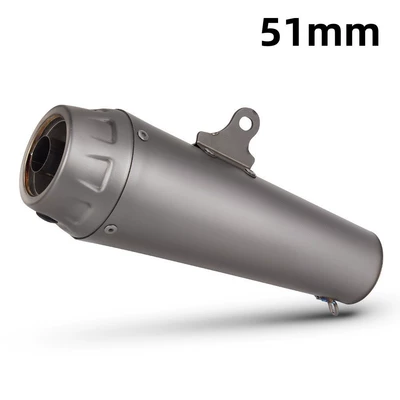 Universal Exhaust Pipe, Motorcycle exhaust pipe - titanium-alloy-51mm-welded-lifting-lugs