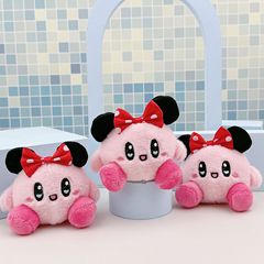 Cross-border bow star Capibara plush doll toy bag hanger ornament figure keychain birthday gift