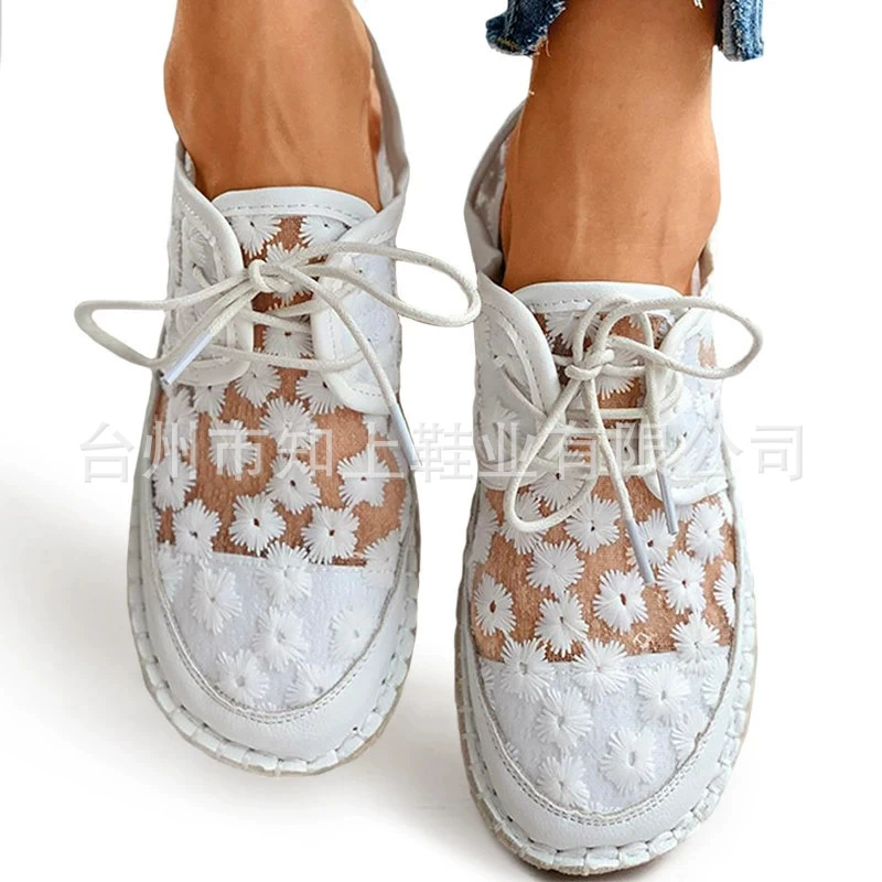 Летняя сетчатая повседневная обувь, низкая тканевая обувь, Aliexpress, цветочный узор