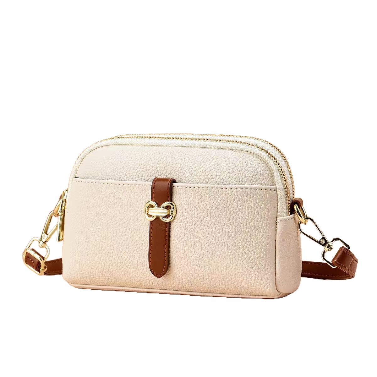 Bolso de mano simple 2025 verano nuevo estilo de cuero suave de gran capacidad ligero y moderno bolso de mano diagonal de un solo hombro