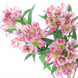 仿真花杜鹃花长枝水仙百合假花3D打印颜色软装婚庆酒店插花布景