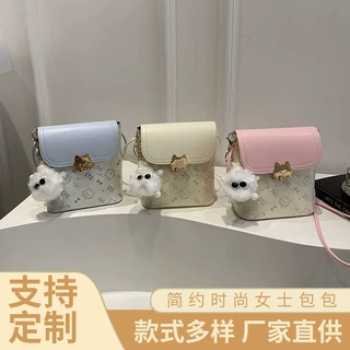 可定制logo手机包包女生轻奢小方包甜美时尚百搭单肩斜挎包批发