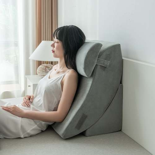 Pregnant women's bed cushion waist protection tatami triangle cushion bedside bed cushion elderly bed pillow large back half lying back