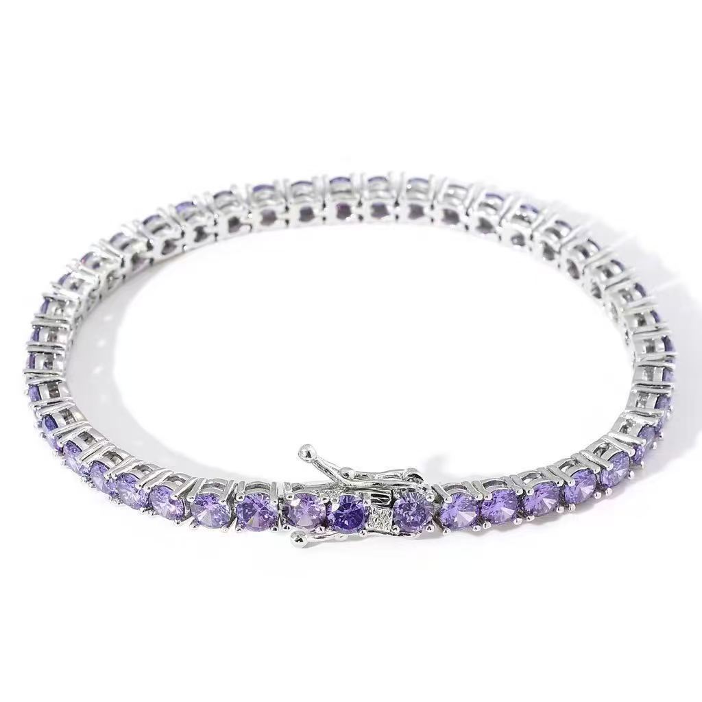 tennis bracelet with zircon for men and women