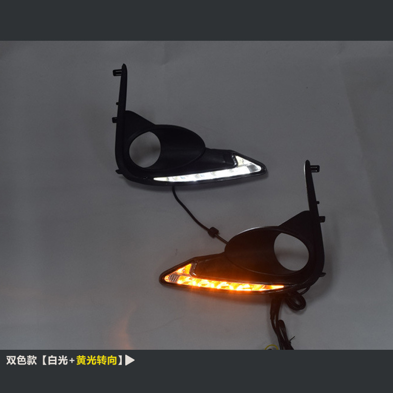 Aplicable a Toyota 17 18 años nueva luz diurna Led Revisado marco de luz de niebla delantera brillante 185T actualización de Rayling image 7