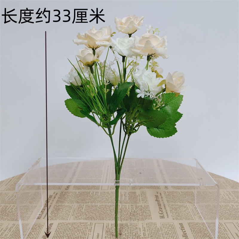 flores falsas flores de plástico ramo de flores de cascada flores secas decoración del hogar flores biónicas