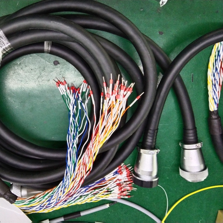 多芯编码电缆电子线加工工业航空插头线束 设备自动化电缆电子线