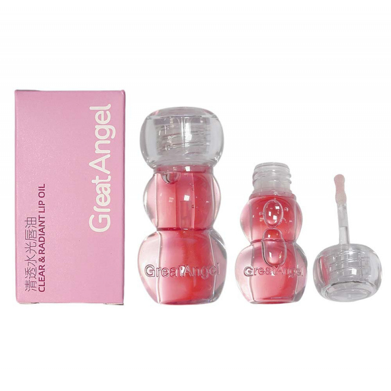 GreatAngel agua transparente brillante labios óleo espejo labios de cristal coreano transparente fiesta de estudiantes cosméticos de belleza transfronterizos image 5