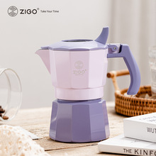 跨境雙閥摩卡壺家用意式濃縮鋁制咖啡壺意大利小型咖啡機器具代發