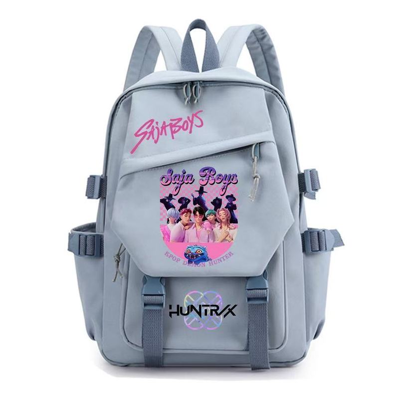 KPOP猎魔女团电影周边印花周边印花周边双肩背包青少年学生书包|undefined