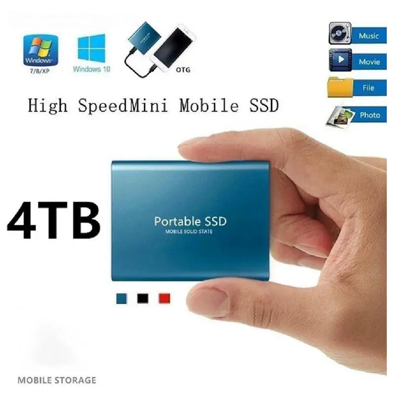 Внешнеторговля кросс-границы SSD мобильный жесткий диск 16ТБ8ТБ4ТБ2ТБ1Т высокоскоростной ультратонкий твердотельный диск расширение большой емкости