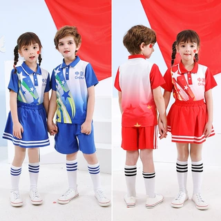澜洋校园庆典服装幼儿园园服夏装校服套装小学生节日表演服潮批发