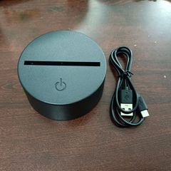 工場直販 3Dナイトライト テーブルランプベース7 タッチリモコン付き クリエイティブギフト アクリルランプ 発光雰囲気
