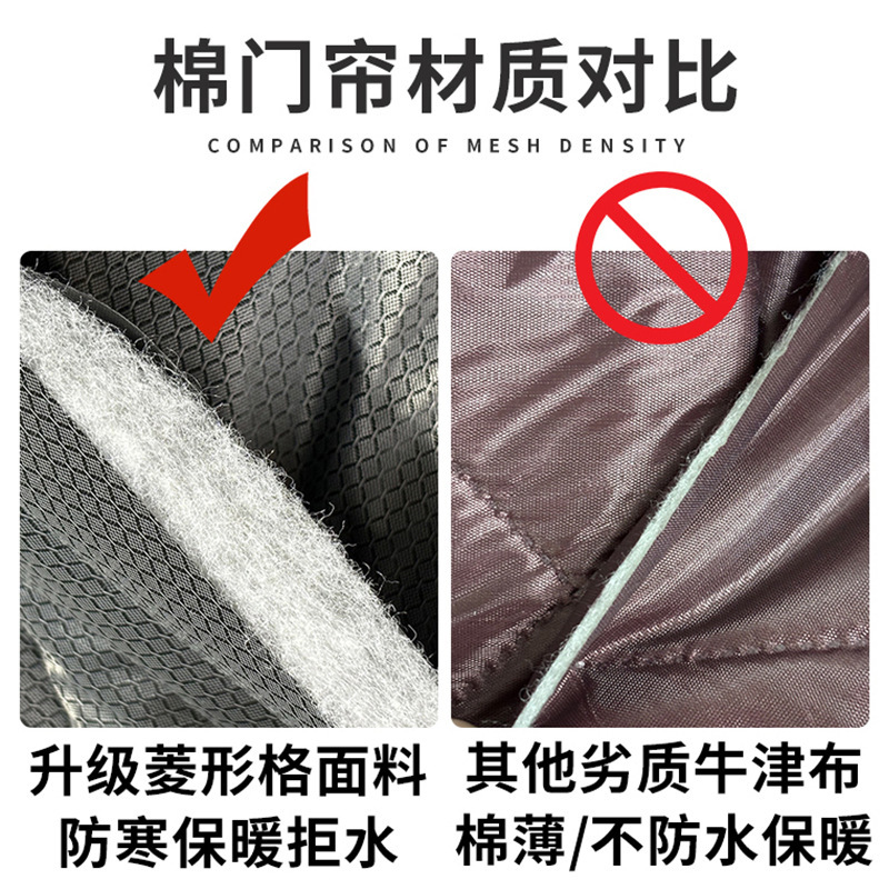 Winter Cotton Door Curtain for Insulation, Cold Protection, Warmth Retention, Wind Blocking, and Air Conditioning Winter Cotton Door Curtain for Insulation, Cold Protection, Warmth Retention, Wind Blocking, and Air Conditioning