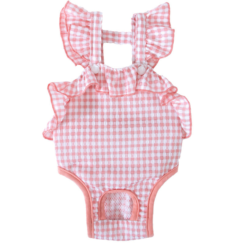 Puppy pantalones fisiológicos hongo encaje bellyband hembra perro anti-acoso perro pañales pañal ropa para mascotas al por mayor