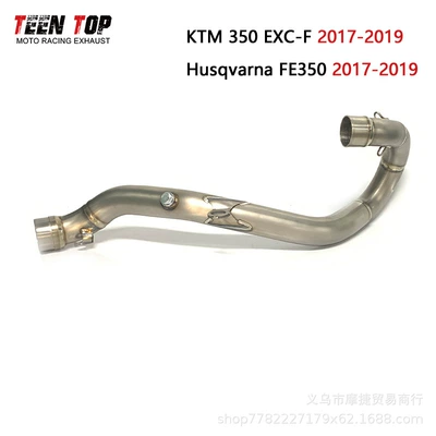 Suitable for Ktm350Exc-F/Husqvarna Fe350 Four-Stroke Full-Length Exhaust Pipe 2017-2019 (Exhaust manifold) - titanium-alloy-front-section