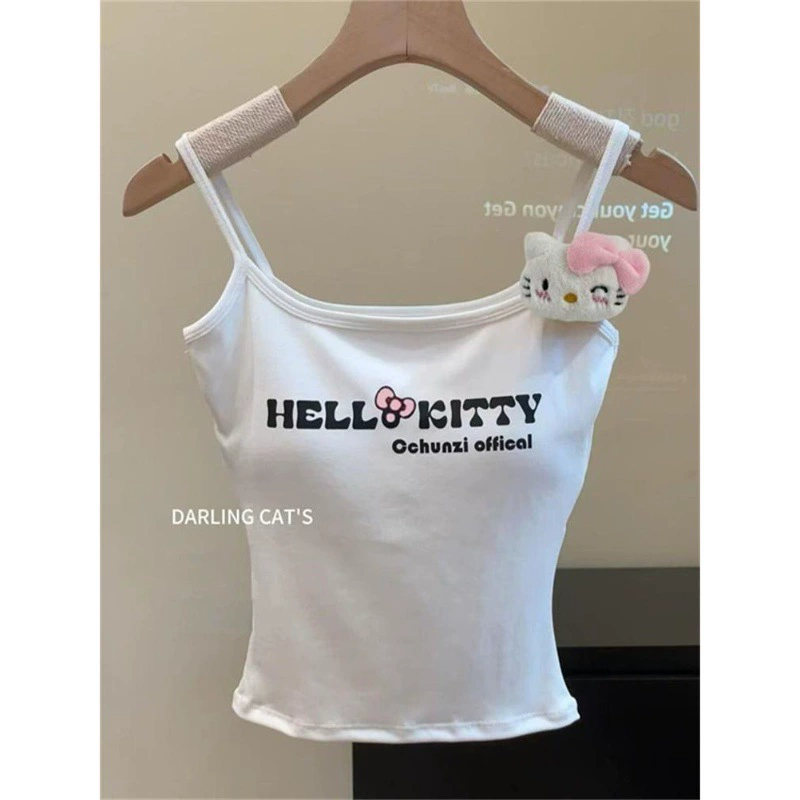 Летний новый 2025 американский ретро дизайн чувствует себя тонким, белый камзол куртка женщина носит горячую девушку внутри и снаружи