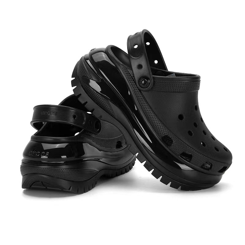 Zapatos ligeros con suela gruesa y agujeros para mujer, calzado de playa para exteriores, con plataforma elevada._voghion.com