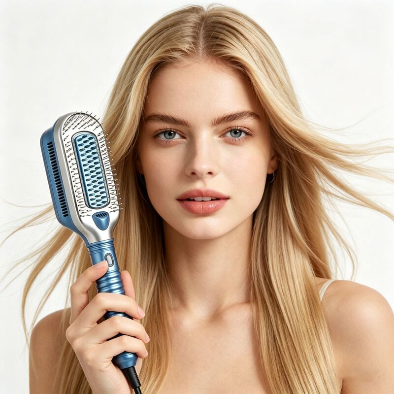 Cross-Border Hot-Selling Cold Air Hair Straightening Comb, Multifunctional Ice Comb with Negative Ion Hair Care, Direct Sales from the Manufacturer, Wholesale for Foreign Trade, in Stock