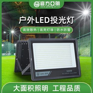 Led Floodlight Spotlight Outdoor Strong Light Super Bright Construction Site Factory Room Searchlight Outdoor Lighting Export Wholesale