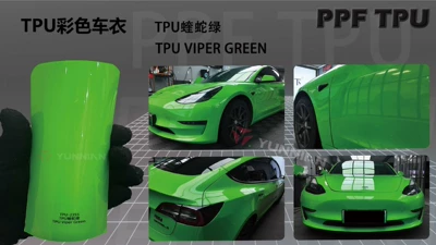 Tpu Color-Changing Film with Automotive Film - 15215m-5-years-warranty-tpu-viper-green-water-sticker
